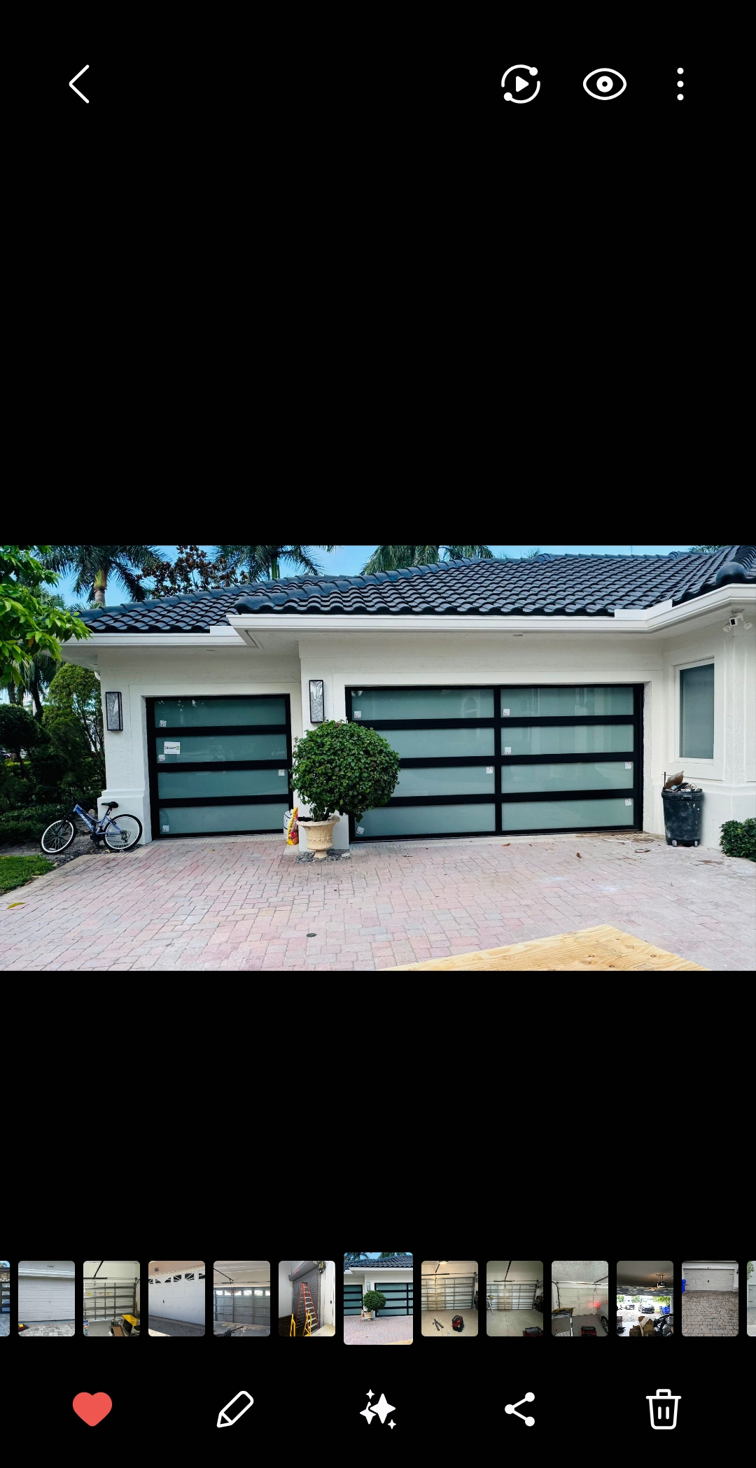 Glass door